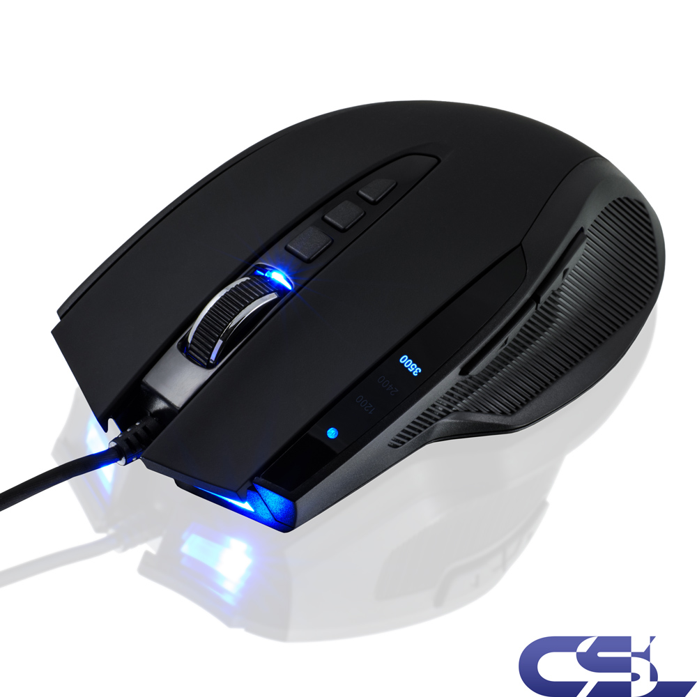 CSL 3500dpi Gaming Mouse, Ergonomic 8 keys USB gamer mouse, Black eBay