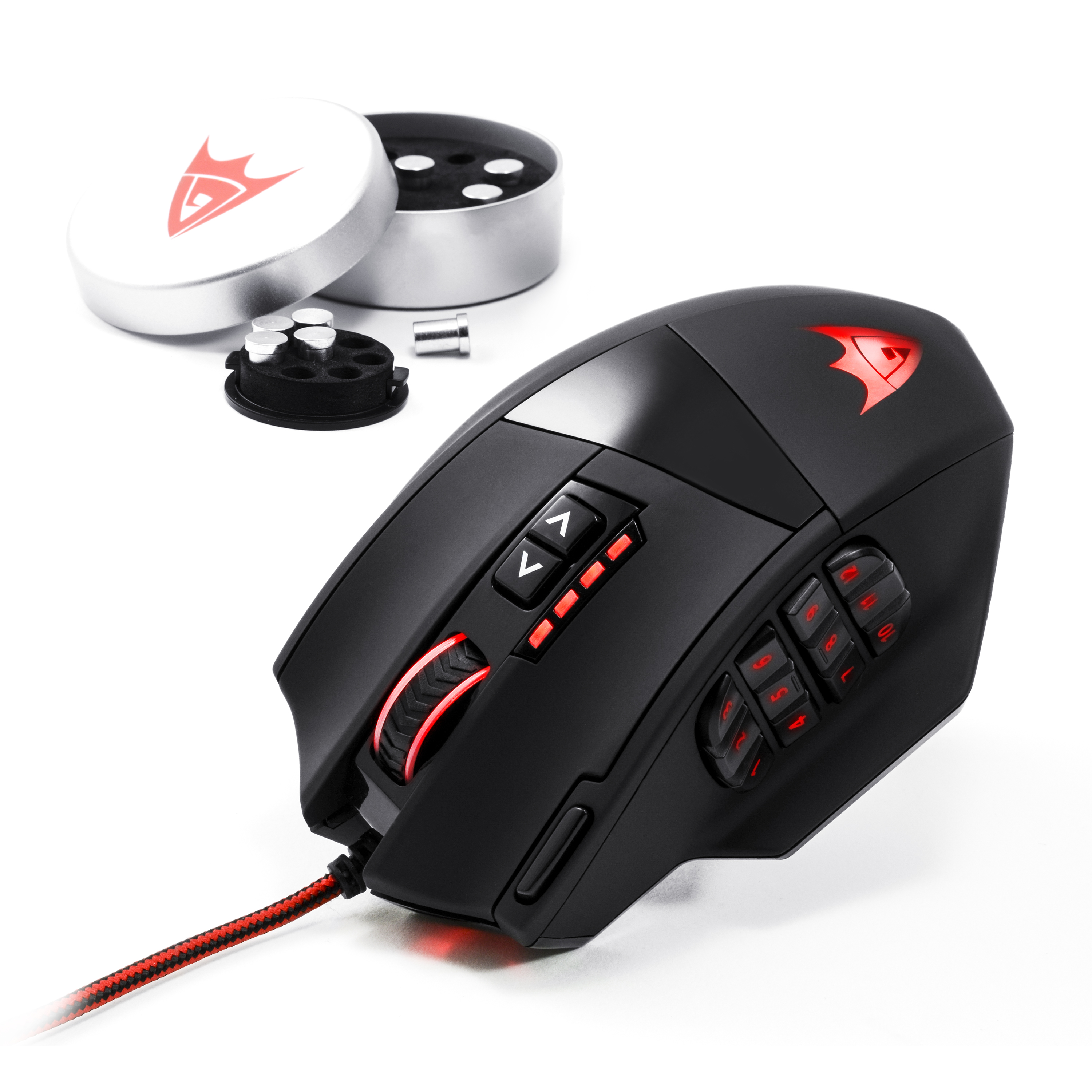 Gaming Laser Mouse 16.400 dpi USB Zusatzgewichte Profile eBay