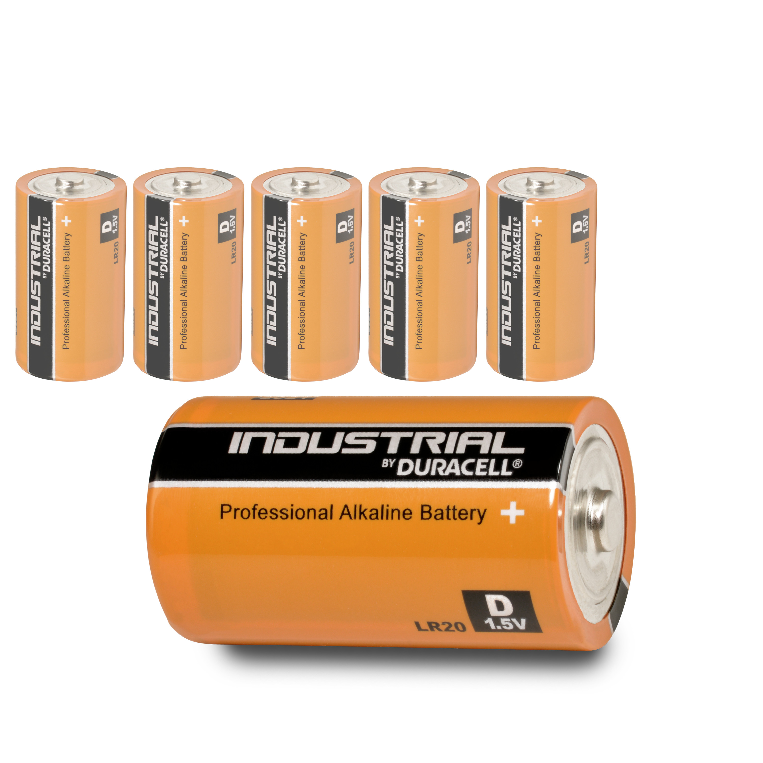 6x Duracell Industrial Mono D MN1300 Typ 2020 Batterie 1,5V Alkaline 6