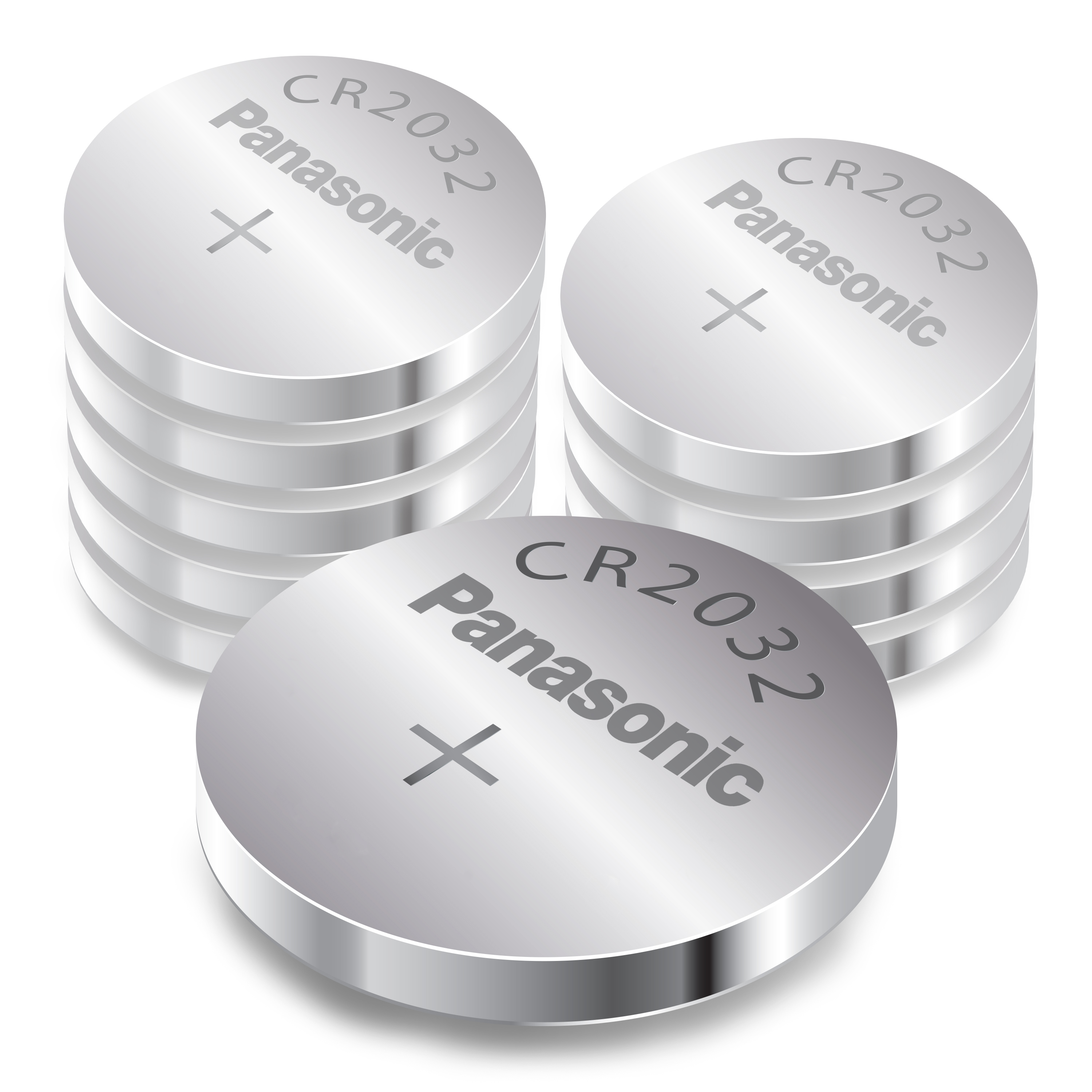 10 x Panasonic CR2032 Lithium Knopfzellen 3V 230 mAh CR 2032 Batterie