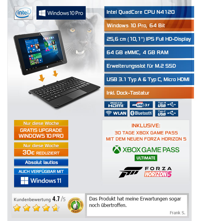 CSL Panther Tab HD USB 3.1 64GB