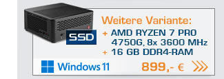 Mini PC - CSL X300 / 4750G / 16GB / 1000GB SSD