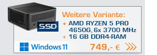 Mini PC - CSL X300 / 4650G / 16GB / 1000GB SSD
