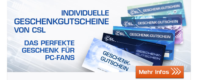 Individuelle Geschenkgutscheine von CSL!