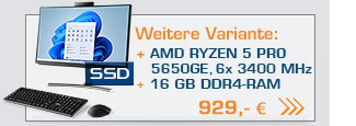 All-in-One-PC CSL Unity U24B-AMD / 5650GE / 1000 GB / 16 GB RAM