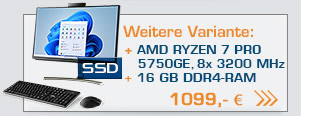 All-in-One-PC CSL Unity U24B-AMD / 5750GE / 1000 GB / 16 GB RAM