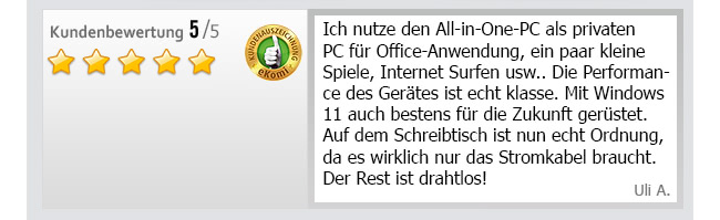 All-in-One-PC CSL Unity U24B-AMD / 3200G / 500 GB / 8 GB RAM