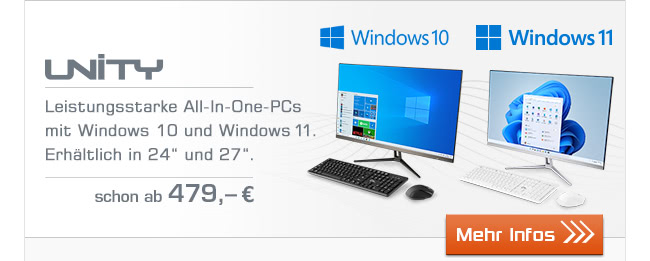 Leistungsstarke All-In-One-PCs mit Windows 10 und Windows 11 ab 449 EUR!