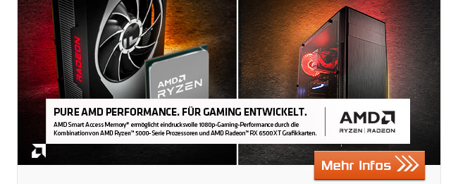 PC-Systeme mit neuesten AMD Radeon RX 6500 XT-Grafikkarten im CSL-Shop!