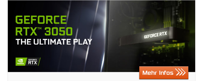 CSL PC-Systeme mit GeForce RTX 3050 Grafikkarten!