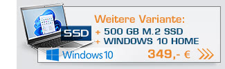 Notebook CSL R'Evolve C14i v2 / 500GB / Windows 10 Home