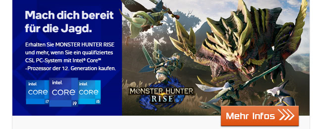Mach dich bereit fÃ¼r die Jagd - Monster Hunter Rise und mehr bei  ausgewÃ¤hlten CSL PCs