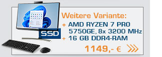 All-in-One-PC CSL Unity U24B-AMD / 5750GE / Windows 11 Home /  1000GB+16GB